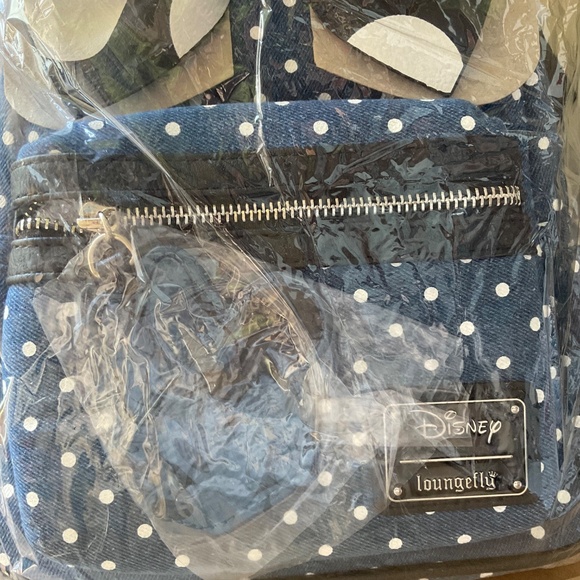 Disney Minnie Mouse denim loungefly - Picture 2 of 5